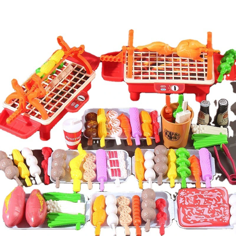 Children's Skewer Kitchen Toy Breakfast Food Set Girls Cooking Barbecue Male and Female Babies Wholesale