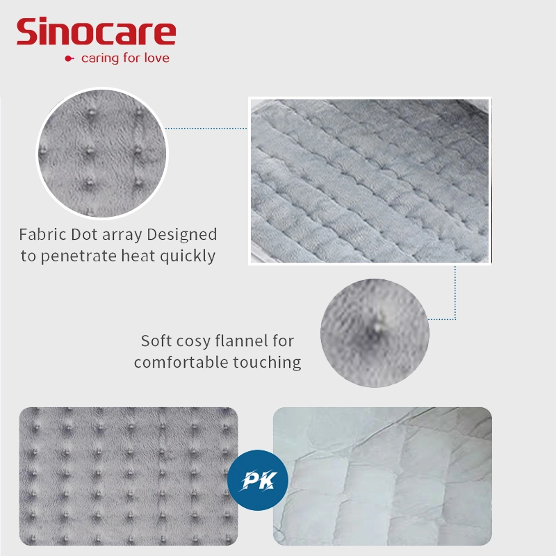 Sinocare Heating Pad Cosy Fleece Machine Washable Belly Warmer Electric Heating Pad for Winter