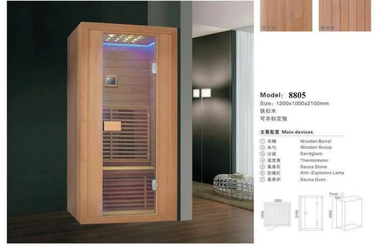 Sauna Cabin Combos Steam Shower and Far Infrared Sauna Squre Type