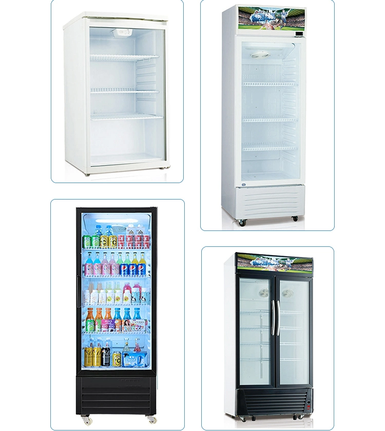 Three Doors Refrigerator Showcase with St Climate