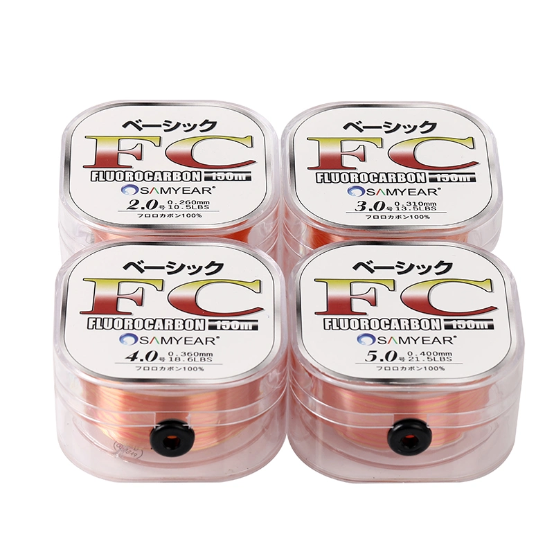 50m Pink 100%Carbon Fiber Fluorocarbon Fishing Line