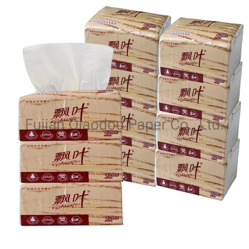 Fabrik Preis Customized Label Verpackung Tissue Soft Pack Facial Paper