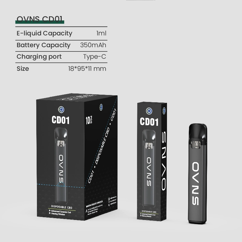 Ovns CD01 1ml محمية ببراءة اختراع زيت سميك مخصص للاستخدام مرة واحدة قلم القرود