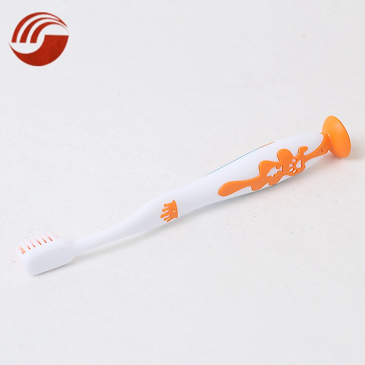 Biodegradable Material Animal Shape Child Toothbrush with Sucker