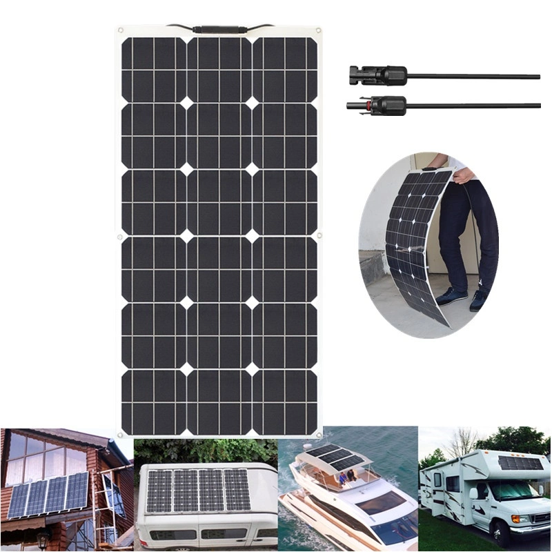 Panneau solaire Solarparts Mono 2*100W 18V connecteur étanche Flexible PV maximum de puissance 12V/24contrôleur V sortie USB pour recharger la batterie