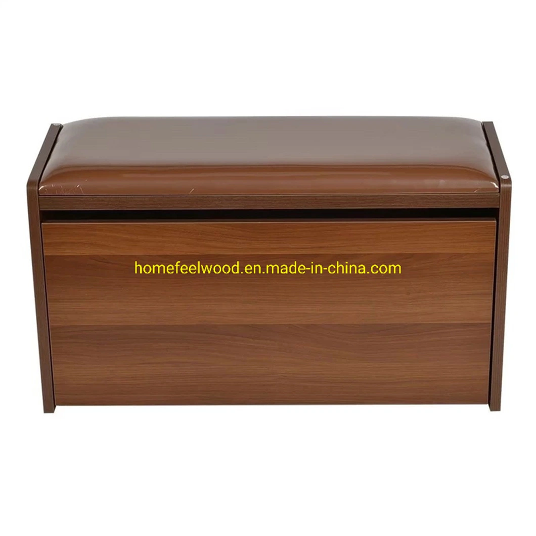 Wooden Bench Storage Shoe Cabinet with Seat (HF-WF0403)