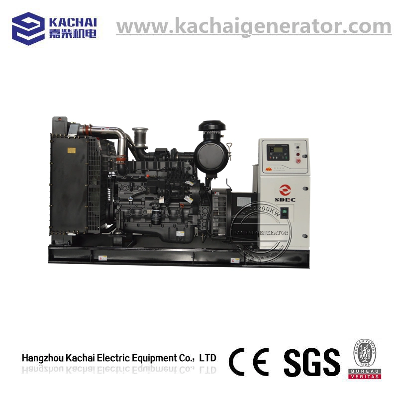 75kVA-375kVA Open Type Power Electric Diesel Generator with Anti-Vibration Mounting on Skid