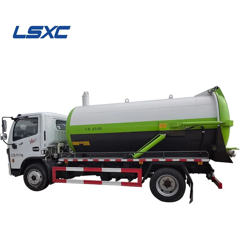 Dongfeng 4-12cbm 4X2 Sludge Treatment Cleaning Vacuum Sewage Suction Truck for Sale