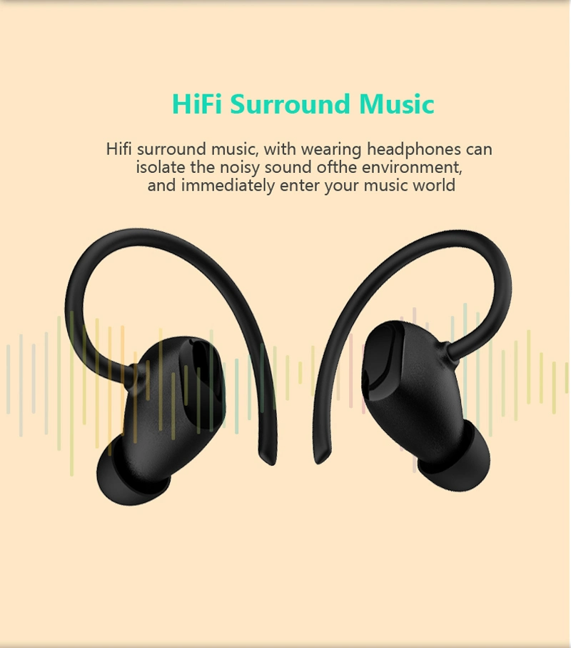 La llegada de nuevos auriculares inalámbricos auriculares Bluetooth de Tws con pequeñas MOQ