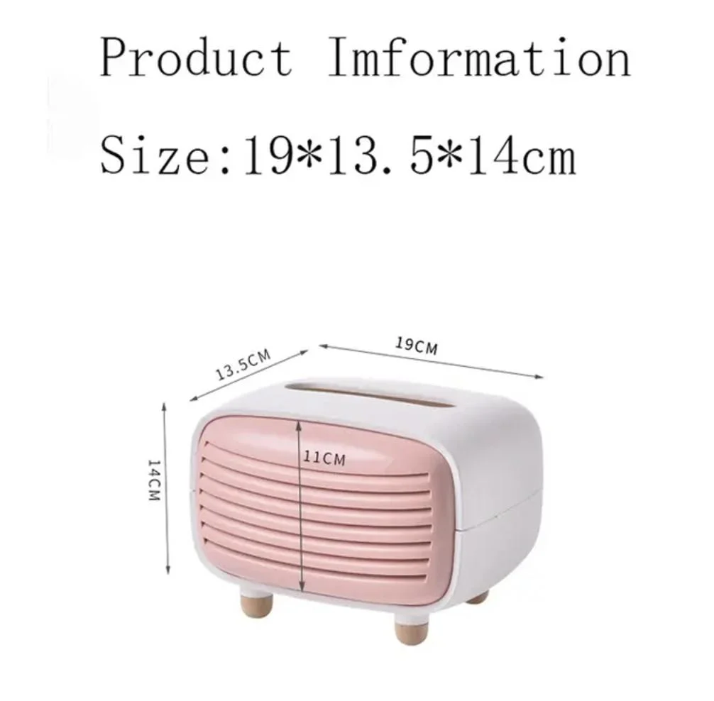 Fashion Cute Tissue Box Bamboo Charcoal Material Desktop Stand Case Box