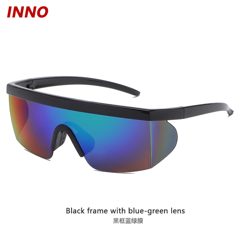 Inno-Aj007 fabricante venta directa de opciones de Deporte Gafas Multicolor reflectante Revo gafas de gradiente de logotipo personalizado ecológica