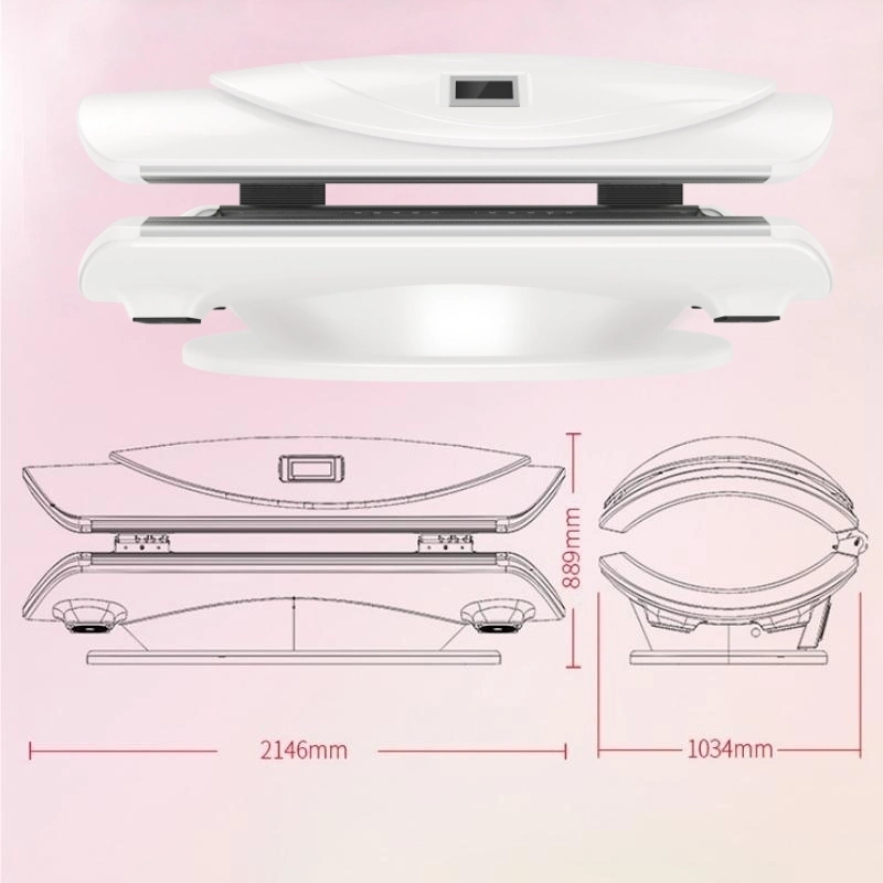 LCD ذكي 26040LED العلاج بالضوء الأحمر بالأشعة تحت الحمراء بضوء LED النبضي القابل للضبط جهاز السرير