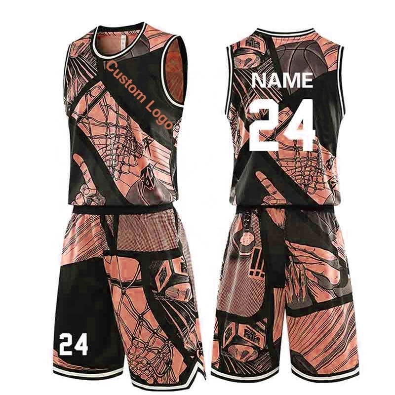 Custom Patterned Basketball Shirt OEM Full Sublimated Basketball Wear