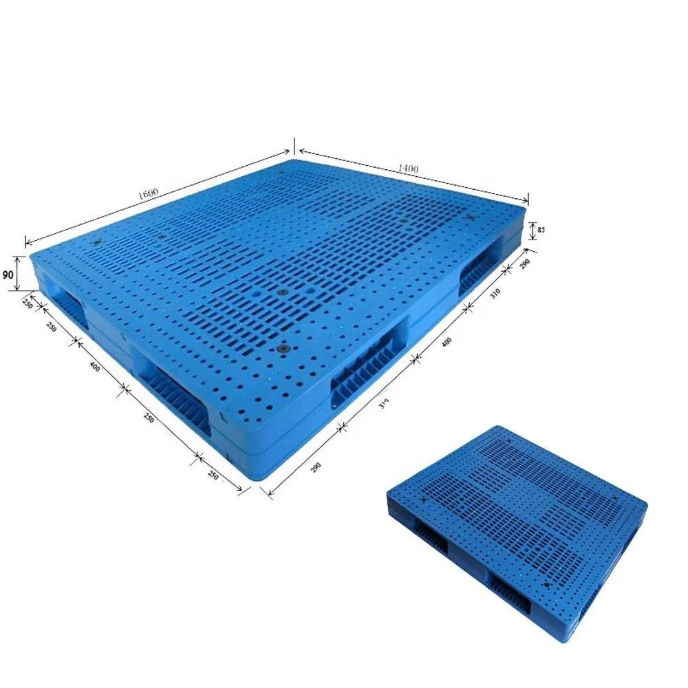 1600*1400*150mm Double Sides Welding Heavy Duty Steel Tubes Reinforced Warehouse Transport Industrial Plastic Pallet