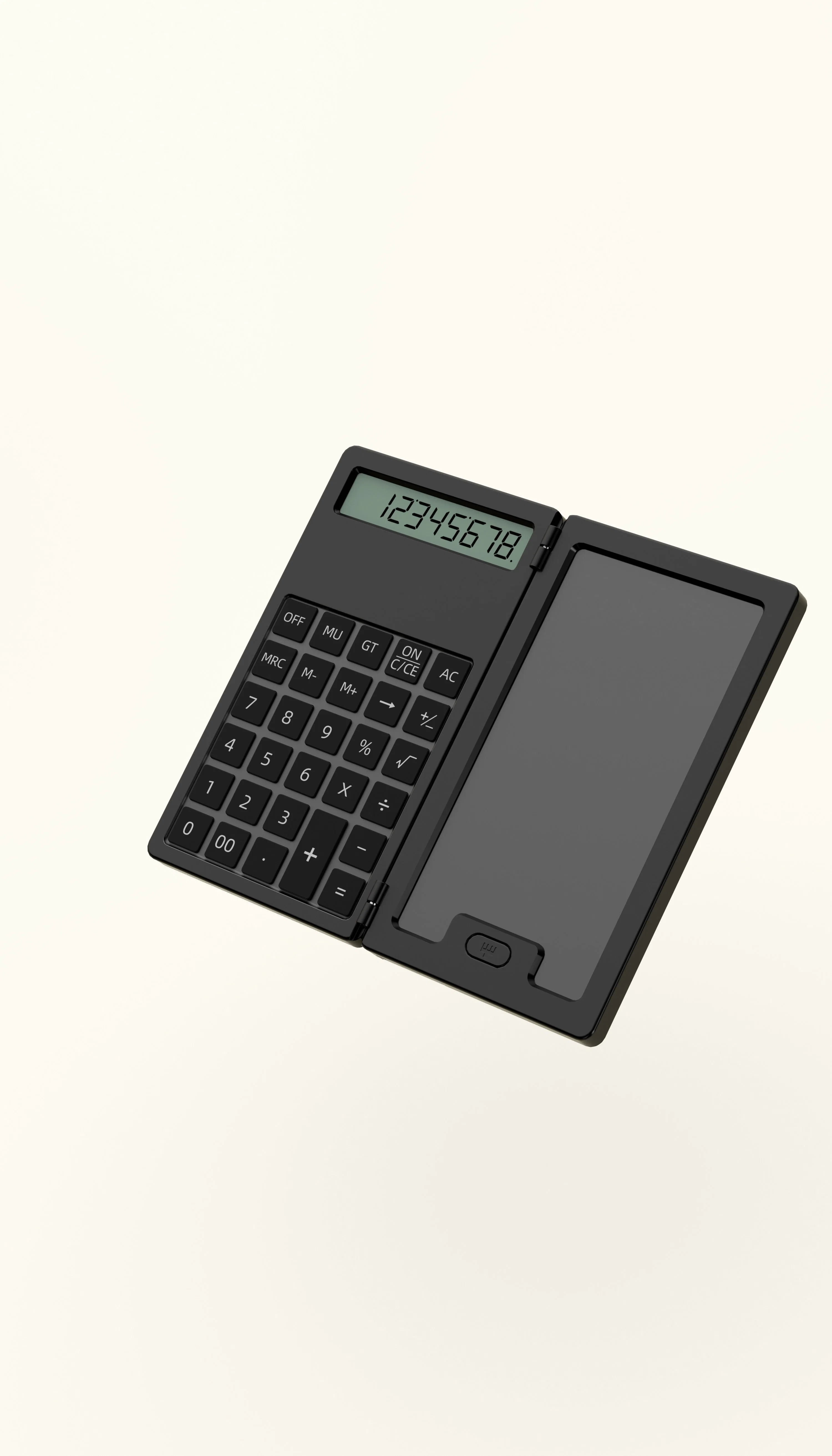 Design Mini Calculator 12 Digits Learning Tools Foldable Notepad Calculator