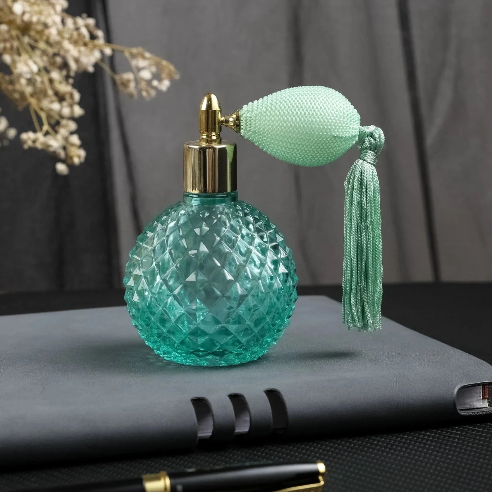 80ml Dragonfly Mosaic Air Bag Glass Perfume Spray Bottle