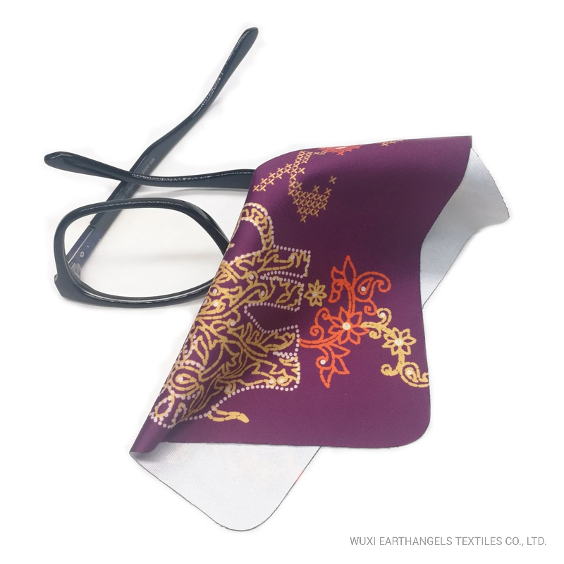 Custom Heat Transfer Printed Microfiber Lens Glasses Cleaning Cloth