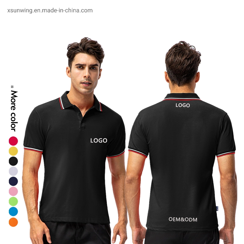 Xsunwing Manufacturer Direct Sale Cotton Polo T Shirts Unisex Men Women Clothes Custom Logo Printing Embroidery Gym Wear Made in China Factory