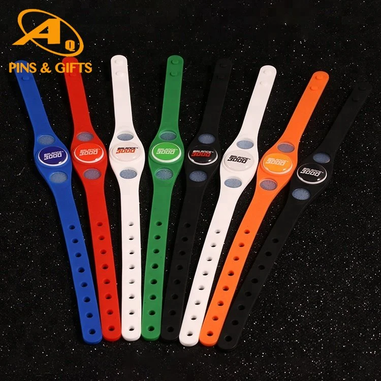 Color Brilliancy UV PVC Anti Mosquito Slap RFID Healthy Sport Ruler Slap Bracelet with Promotion Silicone Power Balance Wrist Band