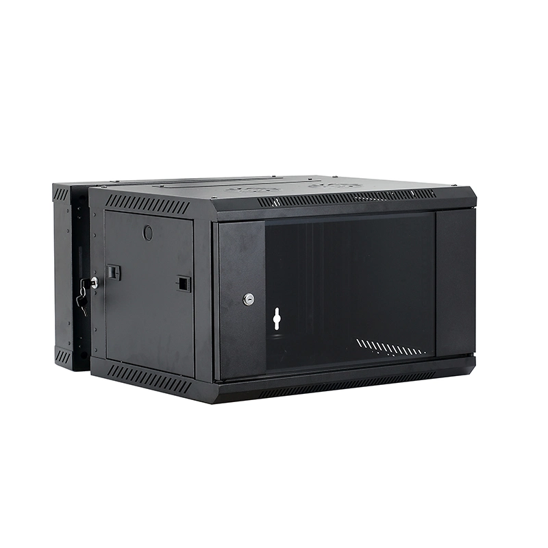 15u Detachable Rear Swing Wall Mounted DDF Network Cabinet in The Data Center Room