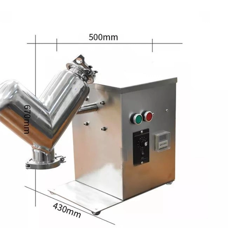 Laboratory Mixing Equipment V-Type Vh-2 Dry Chemical Powder Blender Mixer Machine