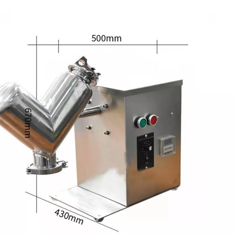 Equipamento de Mistura de Laboratório Misturador de Pó Químico Seco V-Type Vh-2