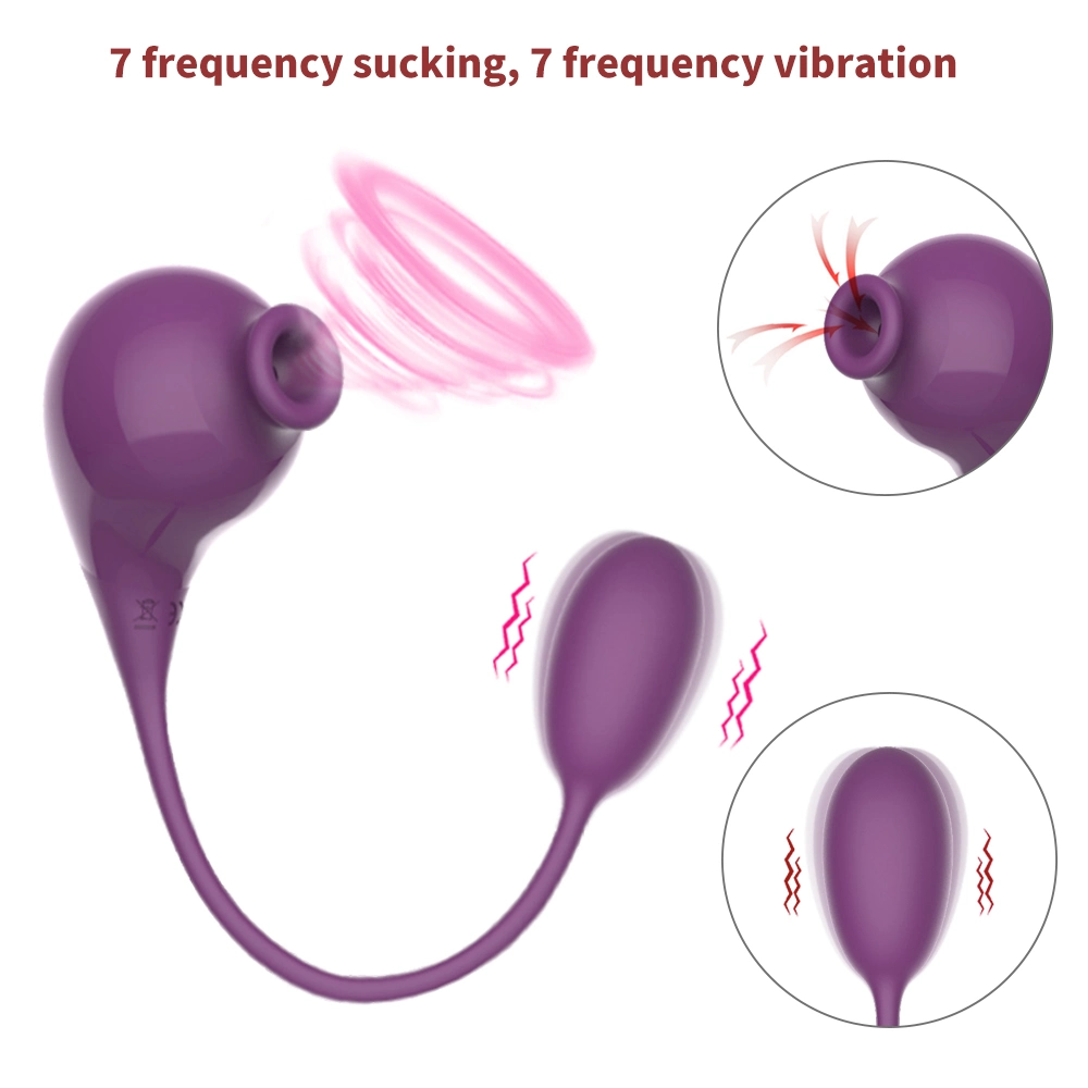 Hot Sale Sex Toy Store Retail Silicone G Spot Sucking Clitoris Nipple Vibrator Tease Vibrating Egg