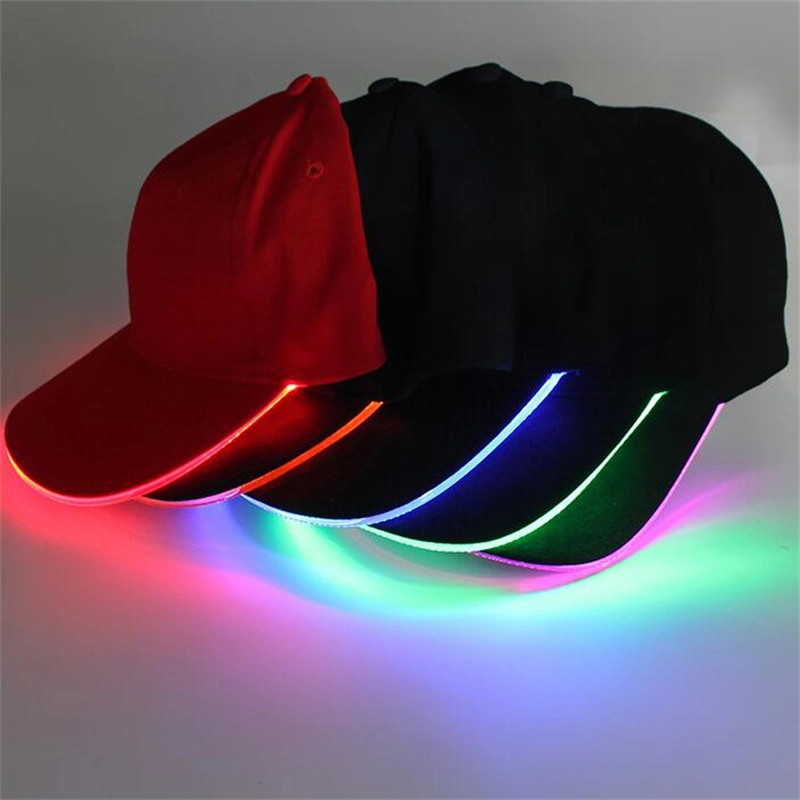 Custom Cotton Light Hat Flashing Luminous LED Baseball Cap