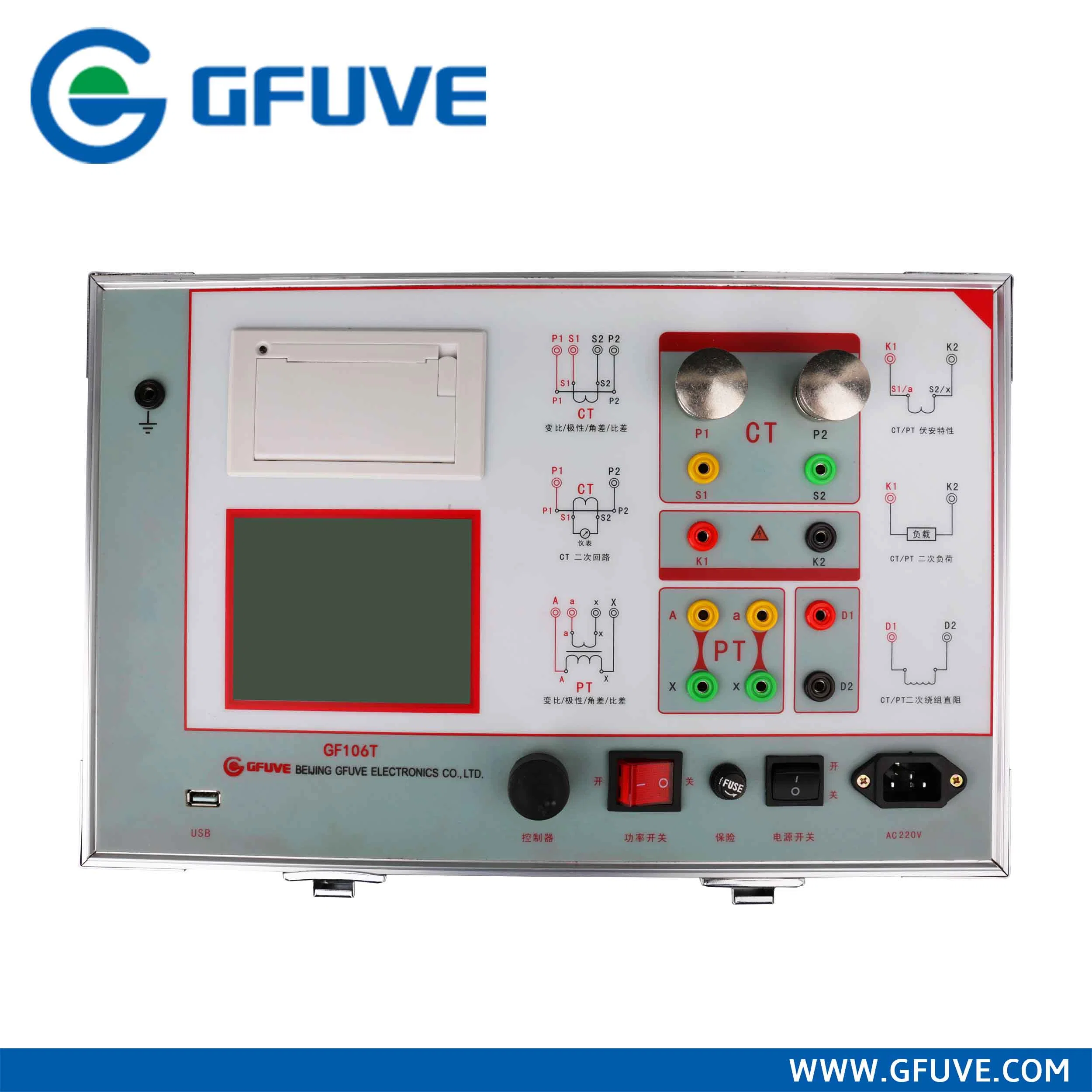 GF106t Class 0.05 1000A 2500V Full-Automatic Portable CT Current Transformer Tester