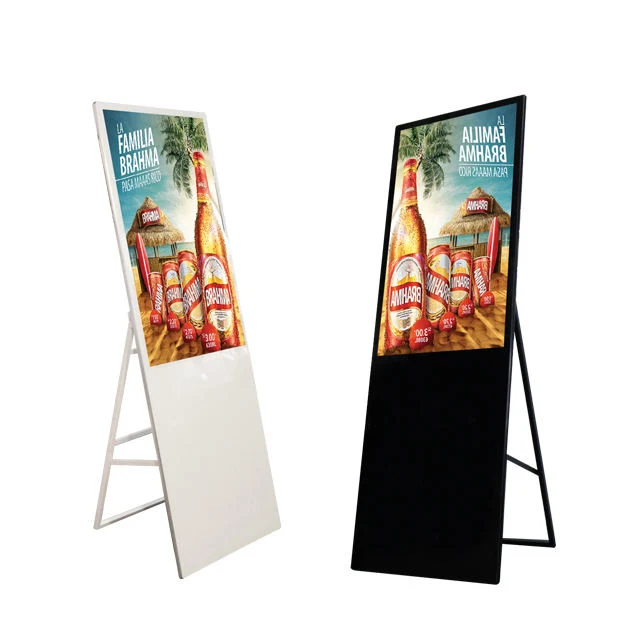 Floor Stand Android Digital Marketing Full Screen Portable LCD Advertising Display