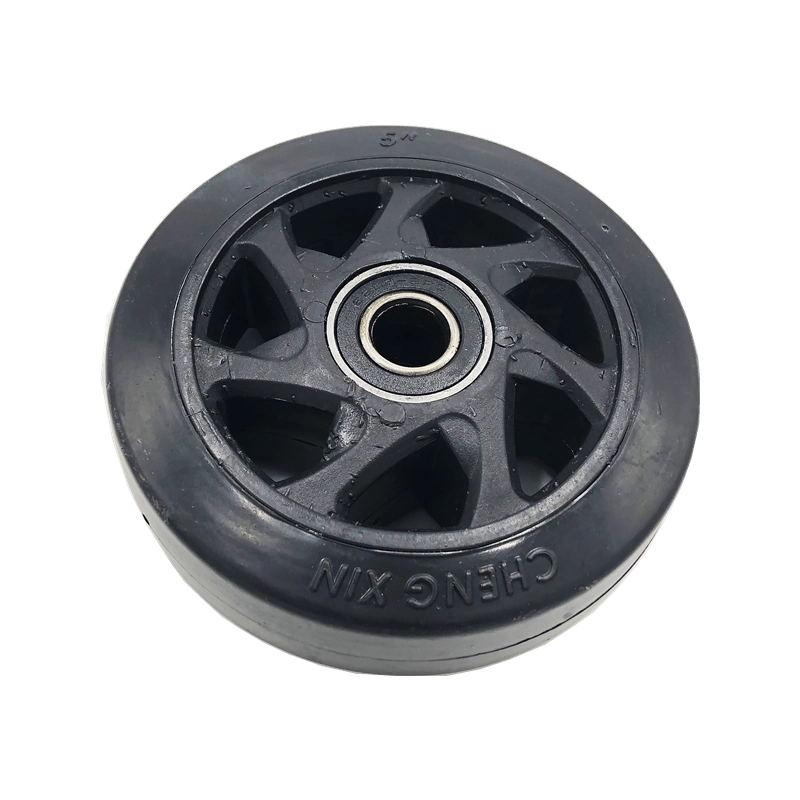 4inch to 10 Inch Heavy Duty Rubber on Caster Wheel Black