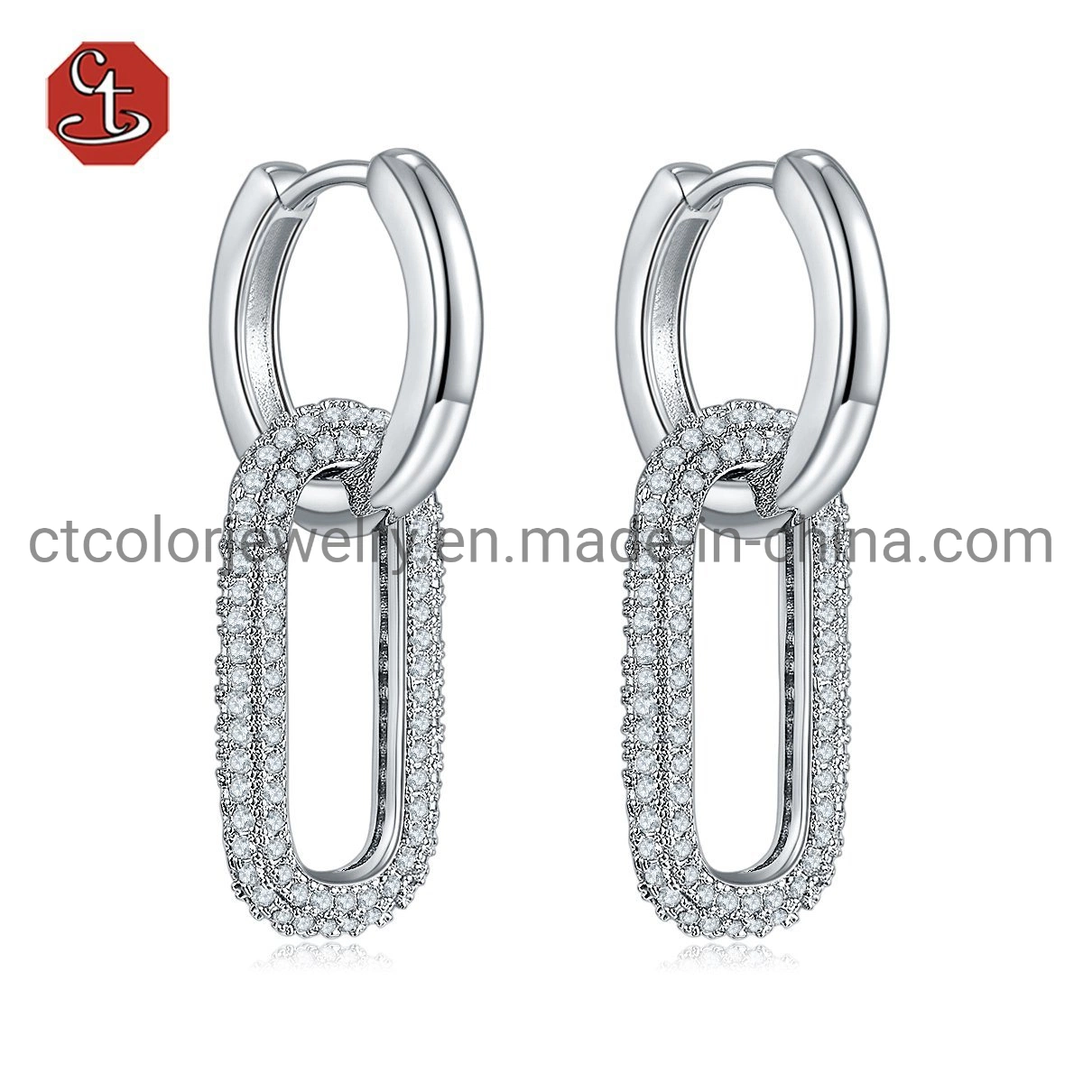 OEM/ODM 925 Sterling Silver Jewellery and Brass Custom Tarrings Hot مجوهرات البيع