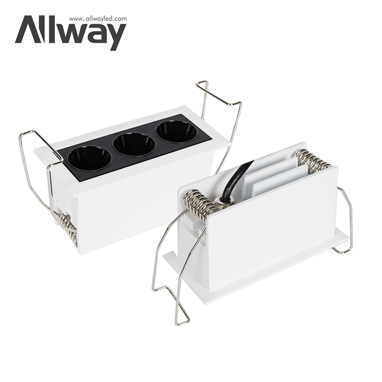 Allway High Lumen Adjustable CCT Ceiling Recessed Down Light 8 15 24 W LED Linear Downlight