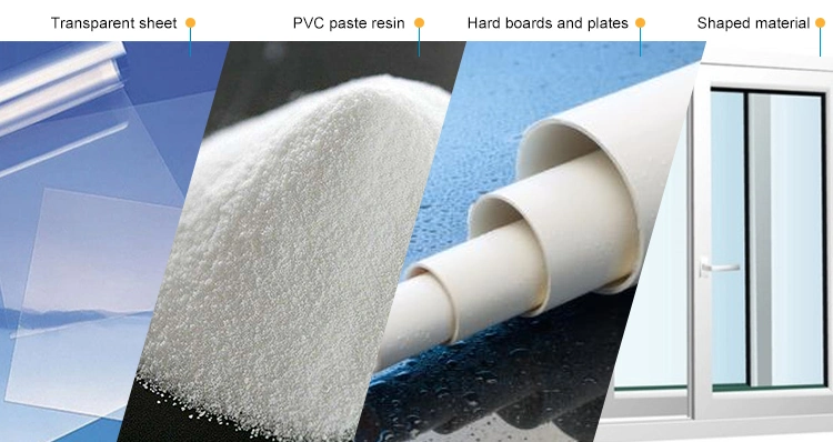 590-1500 Blanc Zhongtai Chemical Chine Résine de chlorure de polyvinyle Sg3 Sg5 Sg8 PVC