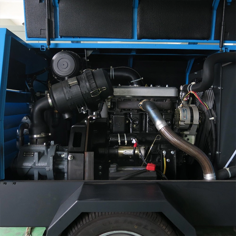 Diesel Engine Movable Air Compressor Machine for Breaking Stone