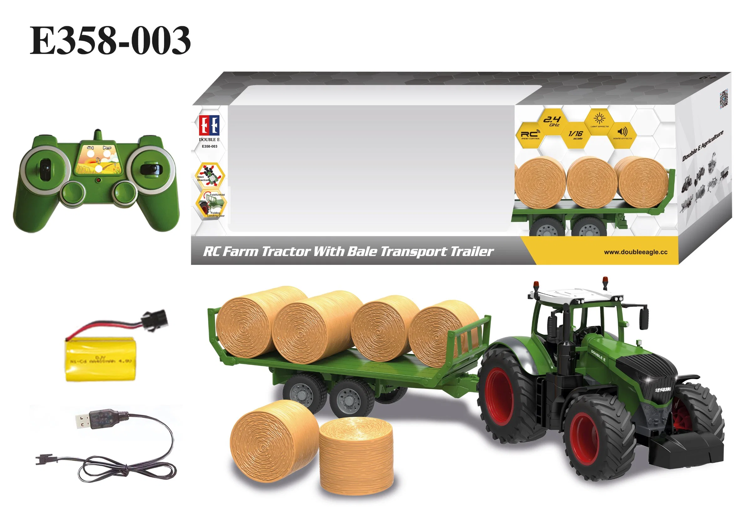 Radio Remote Control Toys Farm Tractor 1: 16 Electric RC Car (H04460025)