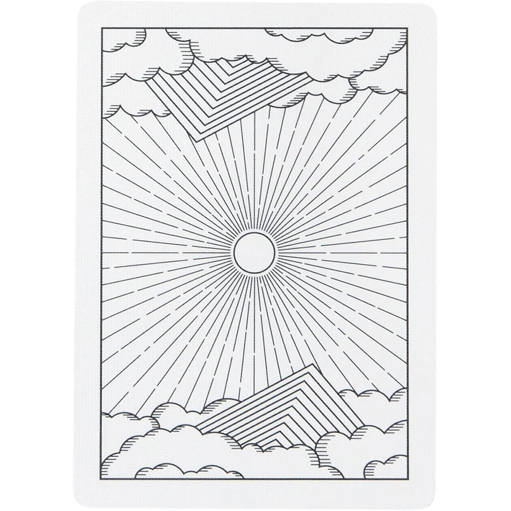 White Simple Peak, Mountain Playing Cards