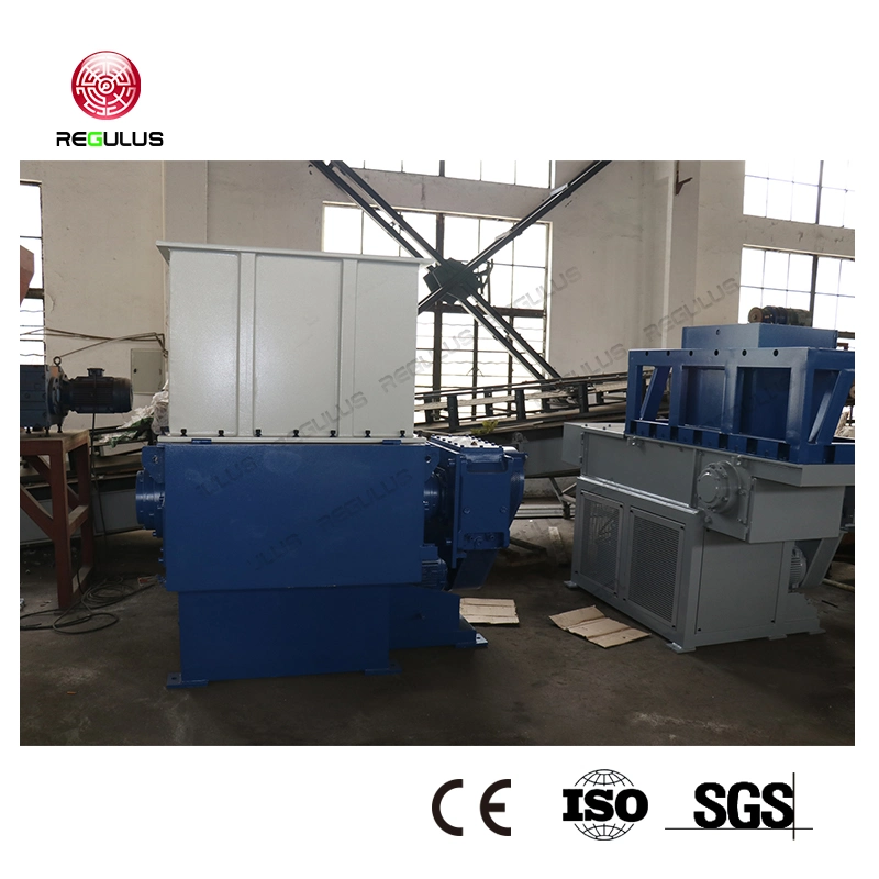 Used Tire Plastic Shell Lump Recycling Shredding Single Shaft Shredder Machine