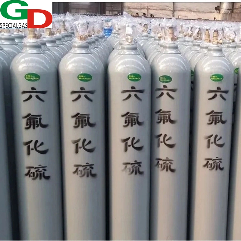 Industrial Grade High Purity 99.999% Sulphur Hexafluoride Sf6 Gas with DOT/ISO 40L Gas Cylinder