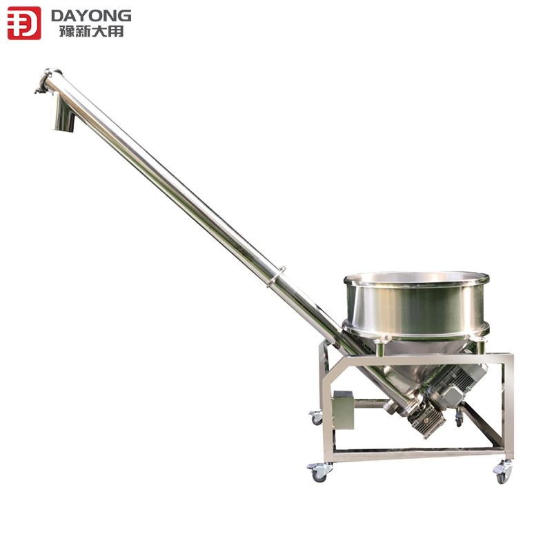 Conveying Feeder Auto Feeding Machine PVC Hopper Mini Screw Conveyor