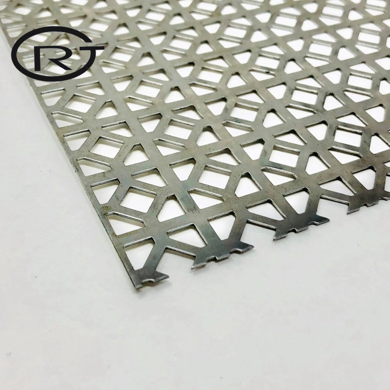 Square Metal Mesh Decorative Perforated Sheet Metal with Patterned Openings for Industrial