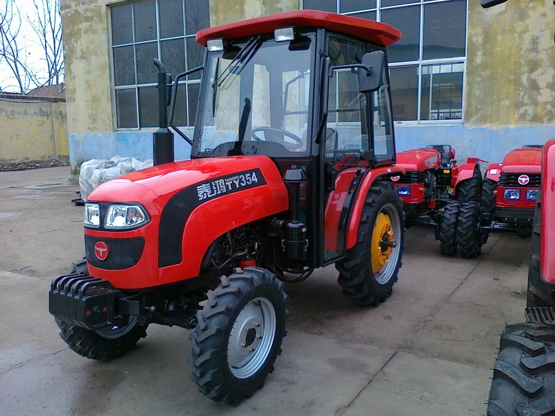 35HP 8f+8r Transmission Shifts Agriculture Walking Tractors with Cabin