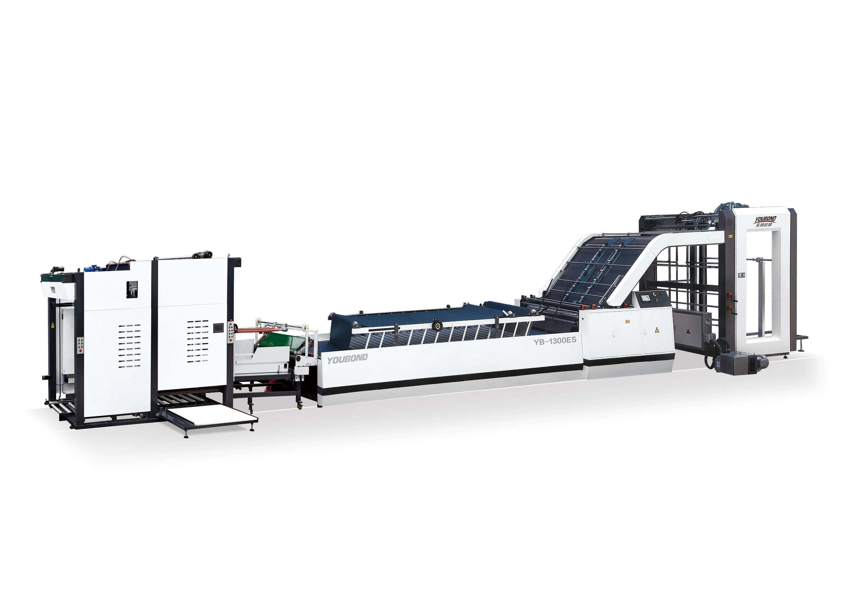 Machine de laminage automatique à vitesse intermédiaire pour papier ondulé, carton ondulé, machine de laminage de papier ondulé, machine de laminage.