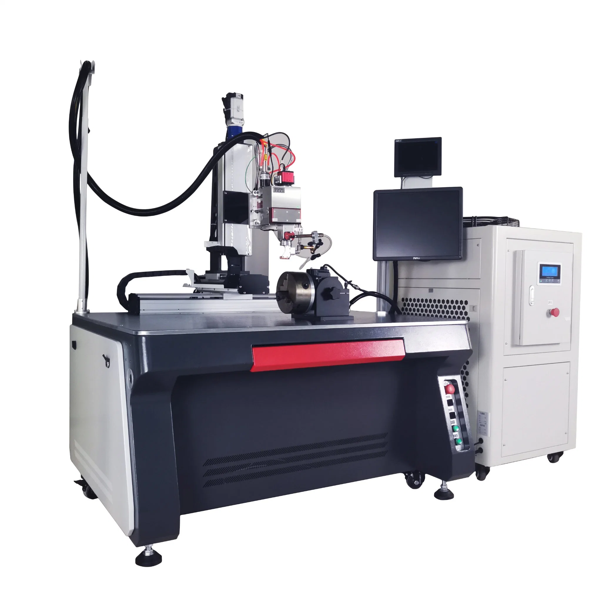 Four Axis Rotary Automatic Laser Soldering Machine Price 3mm Metal Aluminum Optical Fiber Laser Welder Equipment for Tube Welding