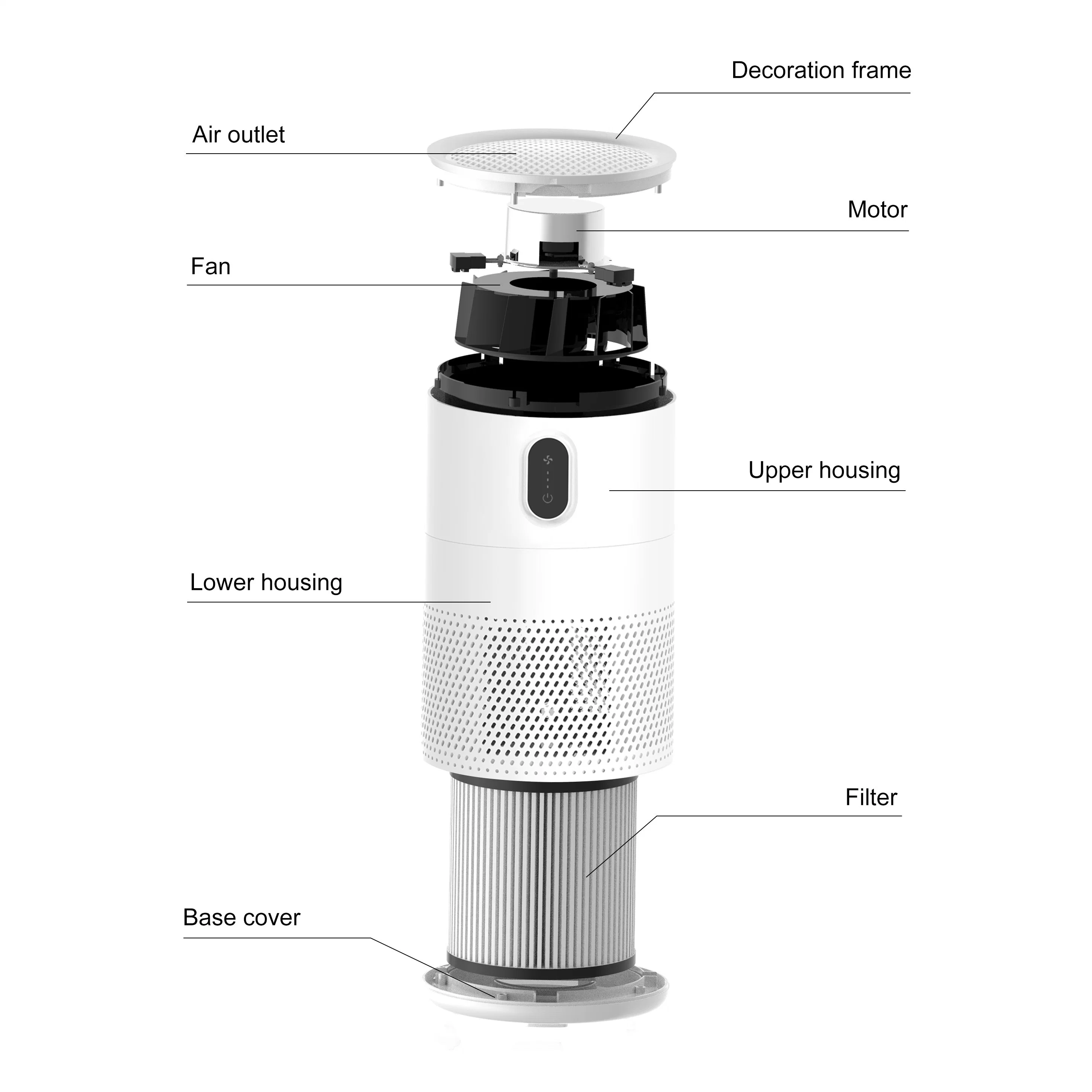 Best Seller OEM Air Purifier Filtro with HEPA Filter