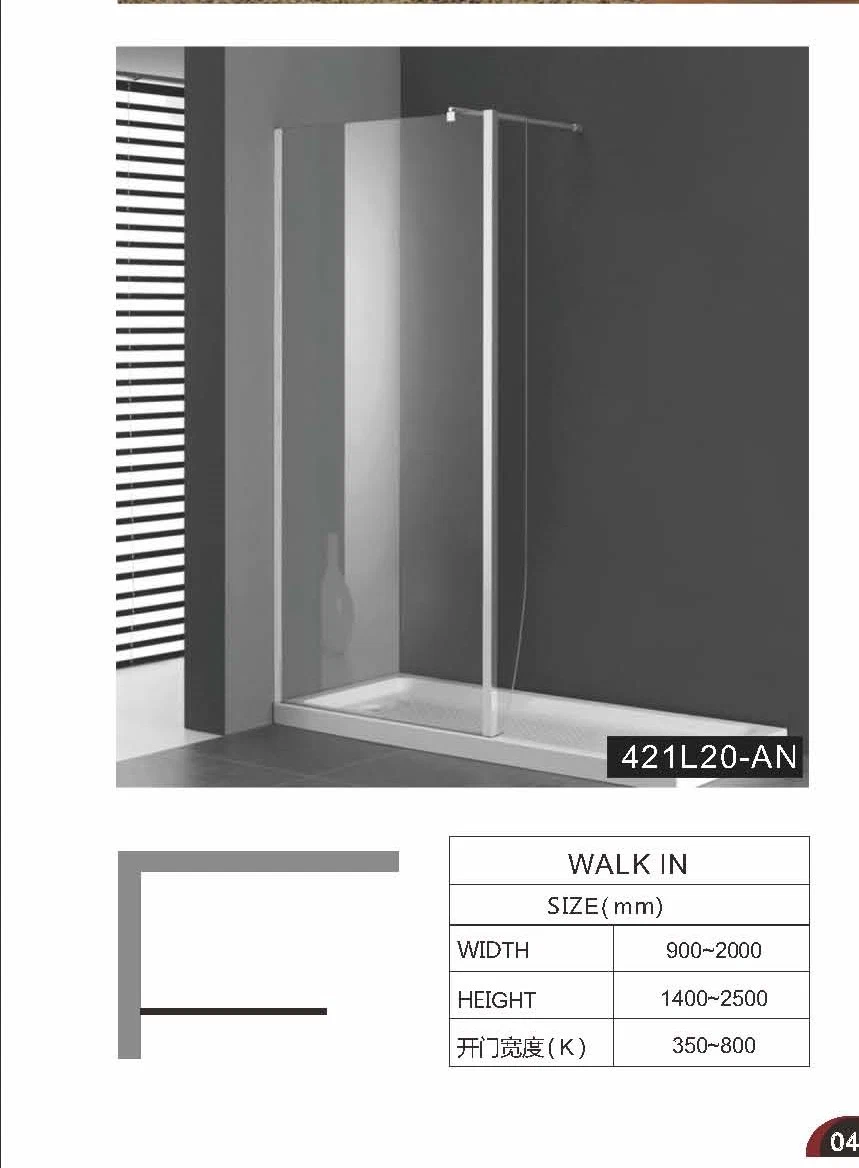 نوع الحمام حجرة دش منزلقة إغلاق حجرة دش منزلقة باب غرفة حمام حجرة دش 421L20-an