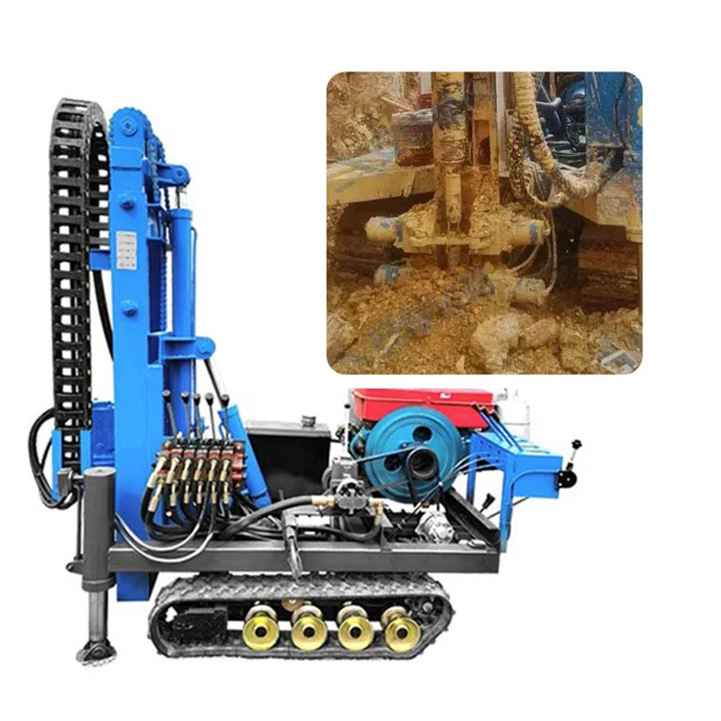 360 Degree Rotating Hydraulic Tracked Drilling Machine Pile Driver