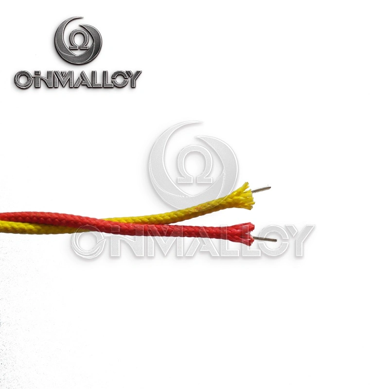 ANSI 96.1 amarillo/rojo 18AWG termopar tipo K Cable con aislamiento de alta temp.