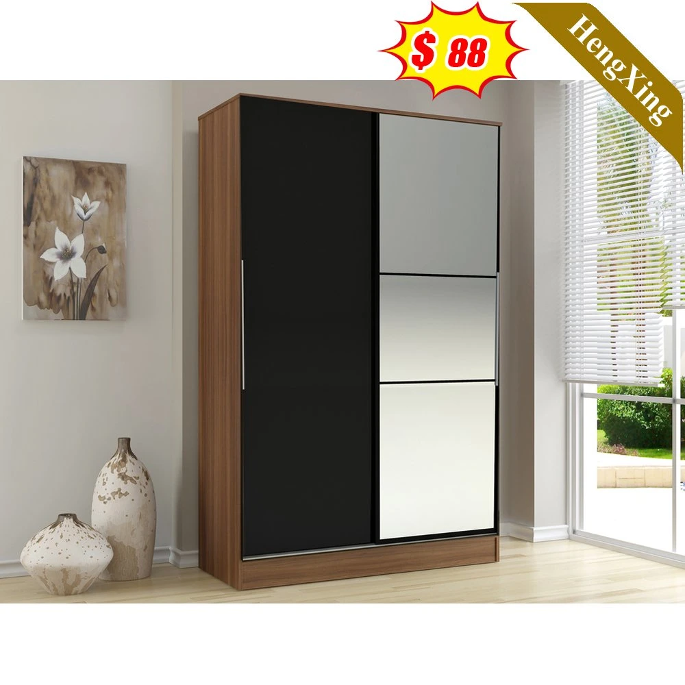 Hot Saling Modern Style Wardrobe Design Bus Sliding Door with Mirror Wardrobes Furniture for Bedroom