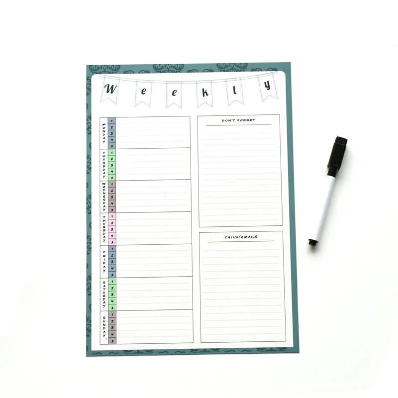 Magnetic Monthly Calendar Planner Whiteboard Fridge Magnetic Whiteboard